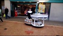 Singing Nun On Motorised Piano Brightens Up Burnley Shopping Centre
