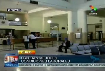 Servidores públicos en huelga tildan de obcecado al gobierno chileno