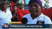 Hondureños irritados toman pacíficamente la vía pública en Tegucigalpa