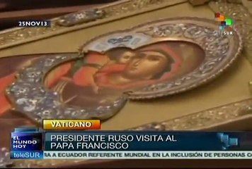 Presidente ruso visitó al Papa Francisco