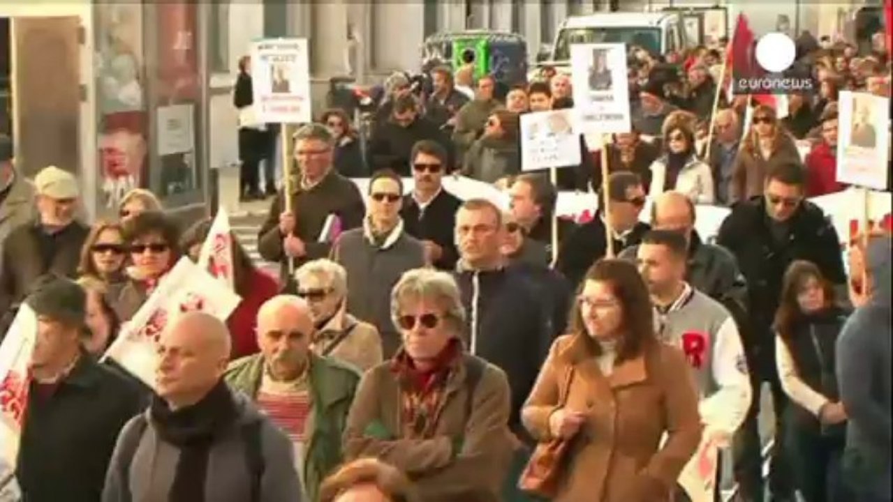 Au Portugal, manifestation contre les coupes budgétaires à venir en 2014