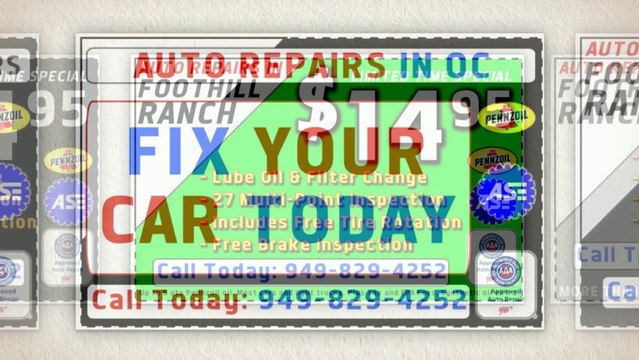 949-829-4252 Vehicle Service Foothill Ranch ($14.95 Special)