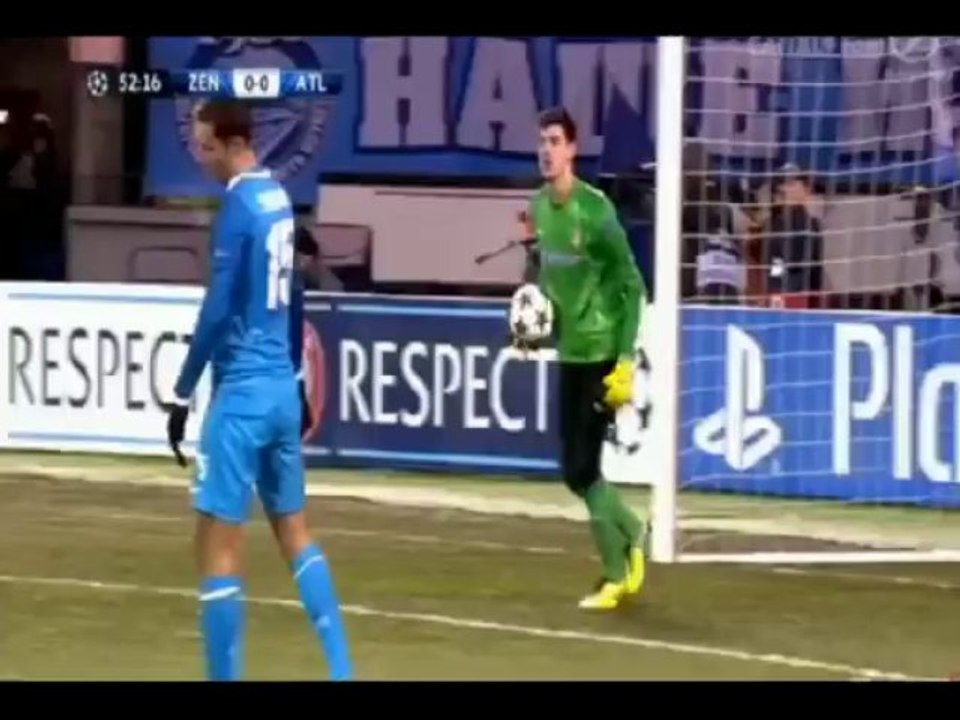 Zenit - Atlético Madryt 1:1 All Goals & Highlights (26.11.2013)