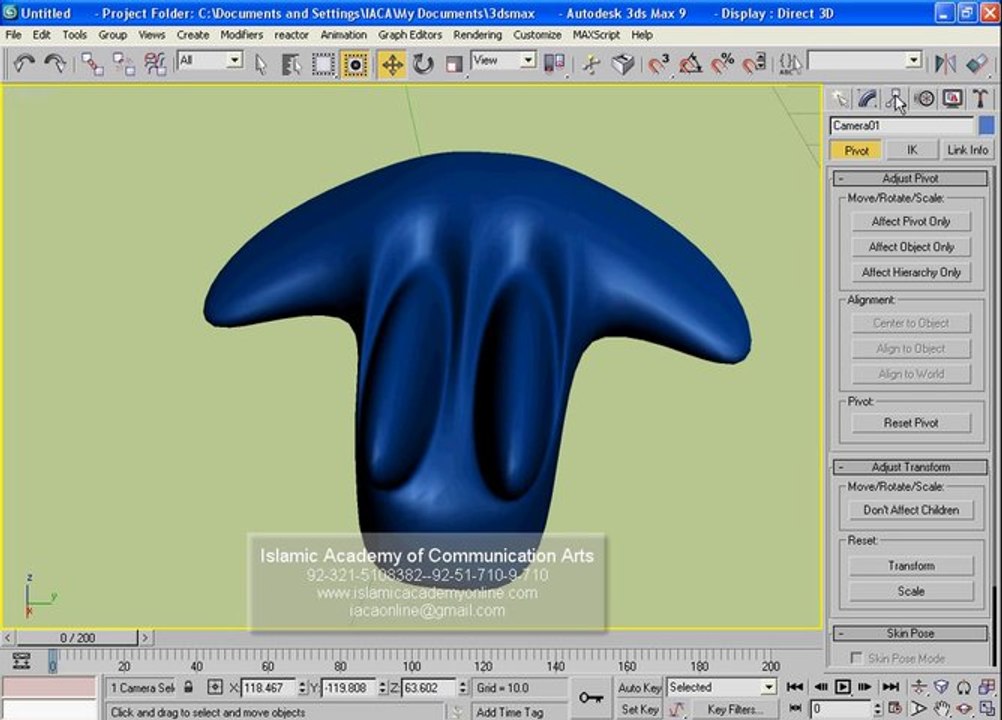 3D Studio Max Training in Urdu  Camera and Lights Part 31