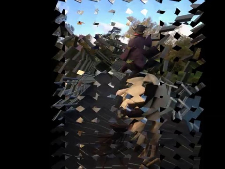 3 ans , passage d'une passerelle metalique !!!! fastoche!!!!!