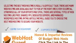﻿05 How to Choose the Best Hosting?