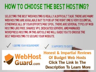 ﻿05 How to Choose the Best Hosting?