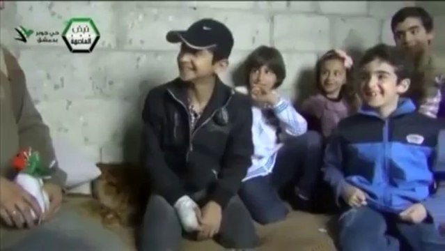 Syrie : les enfants de Damas, habitués des bombes