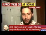 Afridi Slams Indian Media and Cricketers