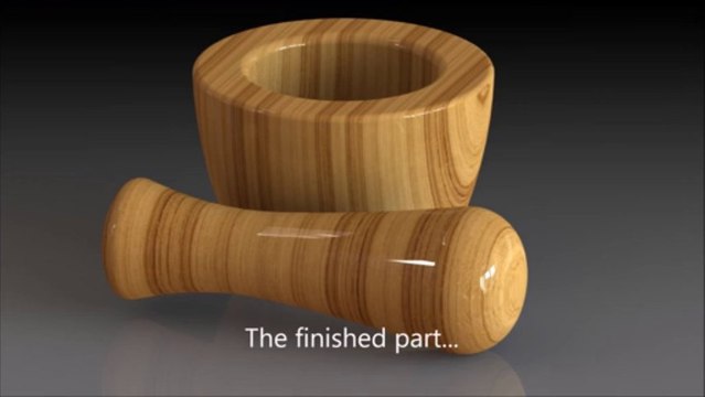 SolidWorks 2014, Tutorial to create a Pestle+Mortar; Sketching Tips,, 3D Printing ready! HD