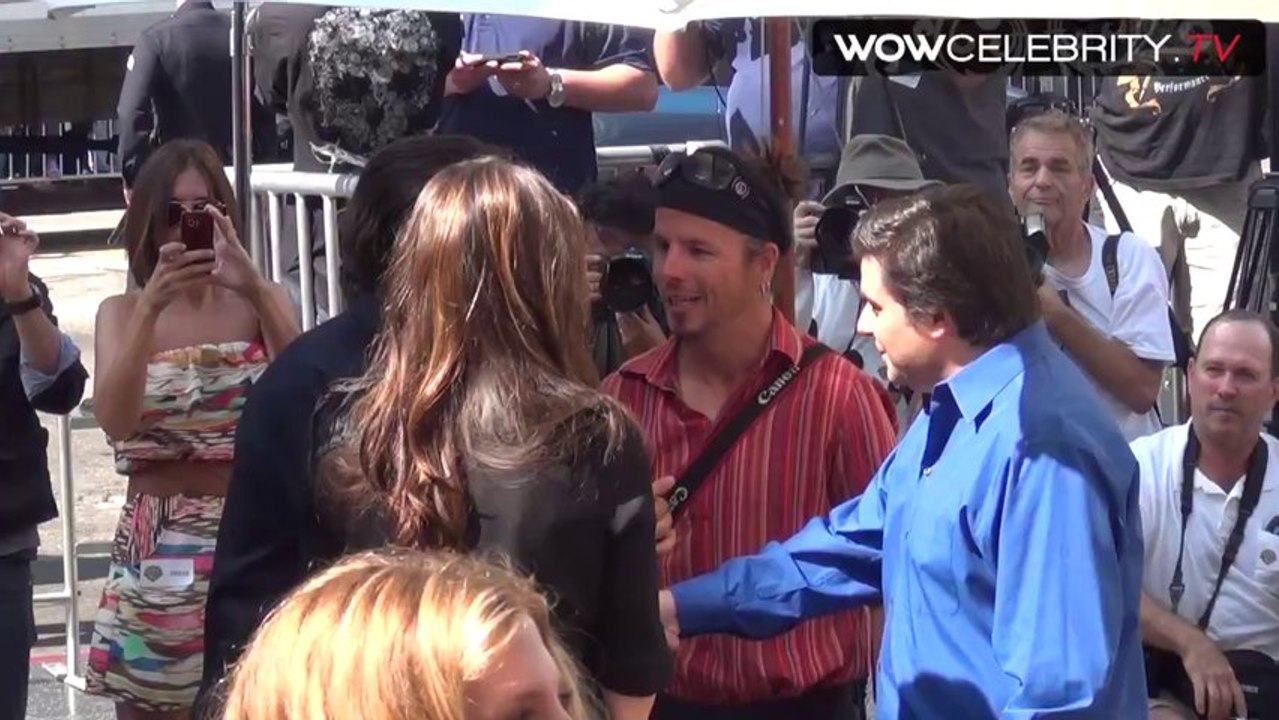 Christian Bale and wife arrive at Christopher Nolan Handprint Ceremony Hollywood
