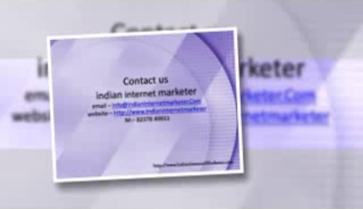 Internet Marketing & Article Marketing In India By SEO In India Part 5