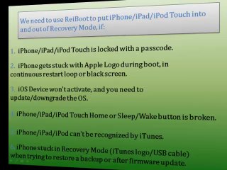 How to Put an iPhone or iPod, iPad into/exit Recovery Mode