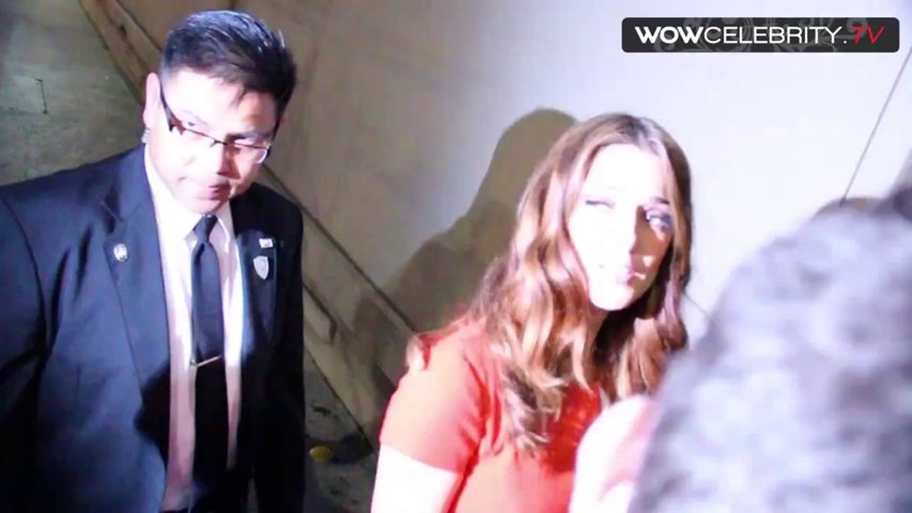 Ashley Greene gives love to her fans at Jimmy Kimmel Live in Hollywood