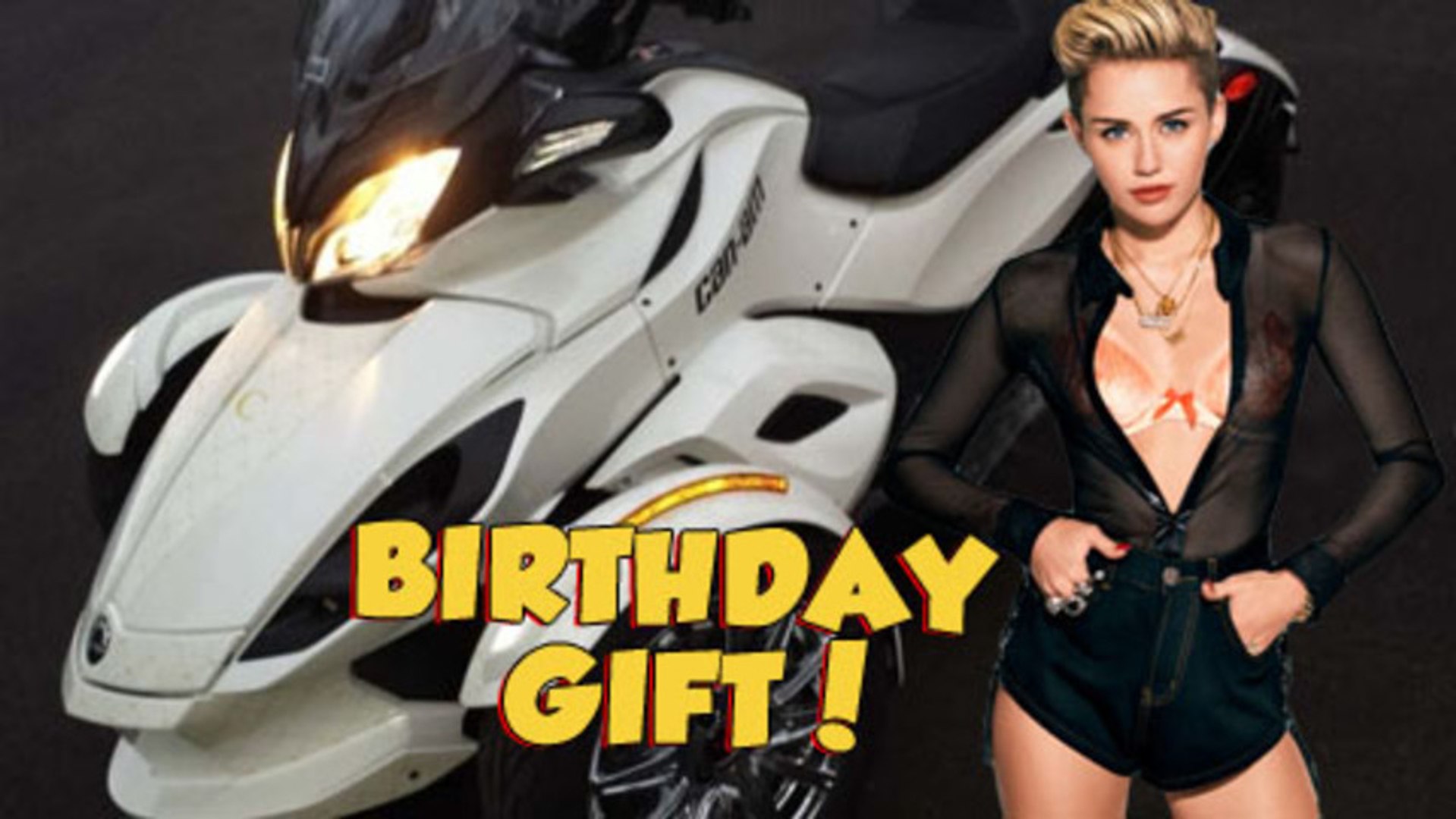 Miley Cyrus 21st Birthday Gift Worth $25,000 Limited Edition Spyder - Hot or Not ?