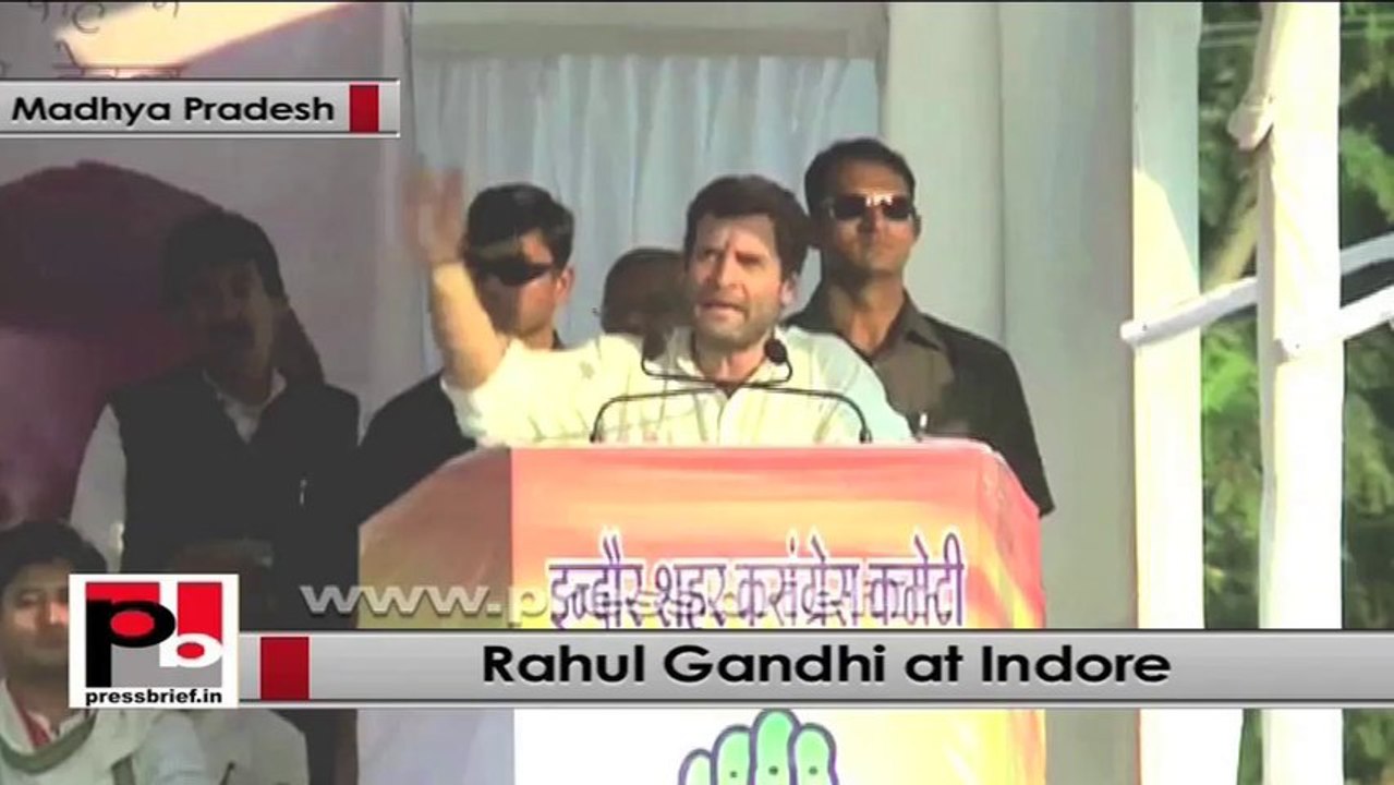 Rahul Gandhi in Indore: MP government must listen to the people