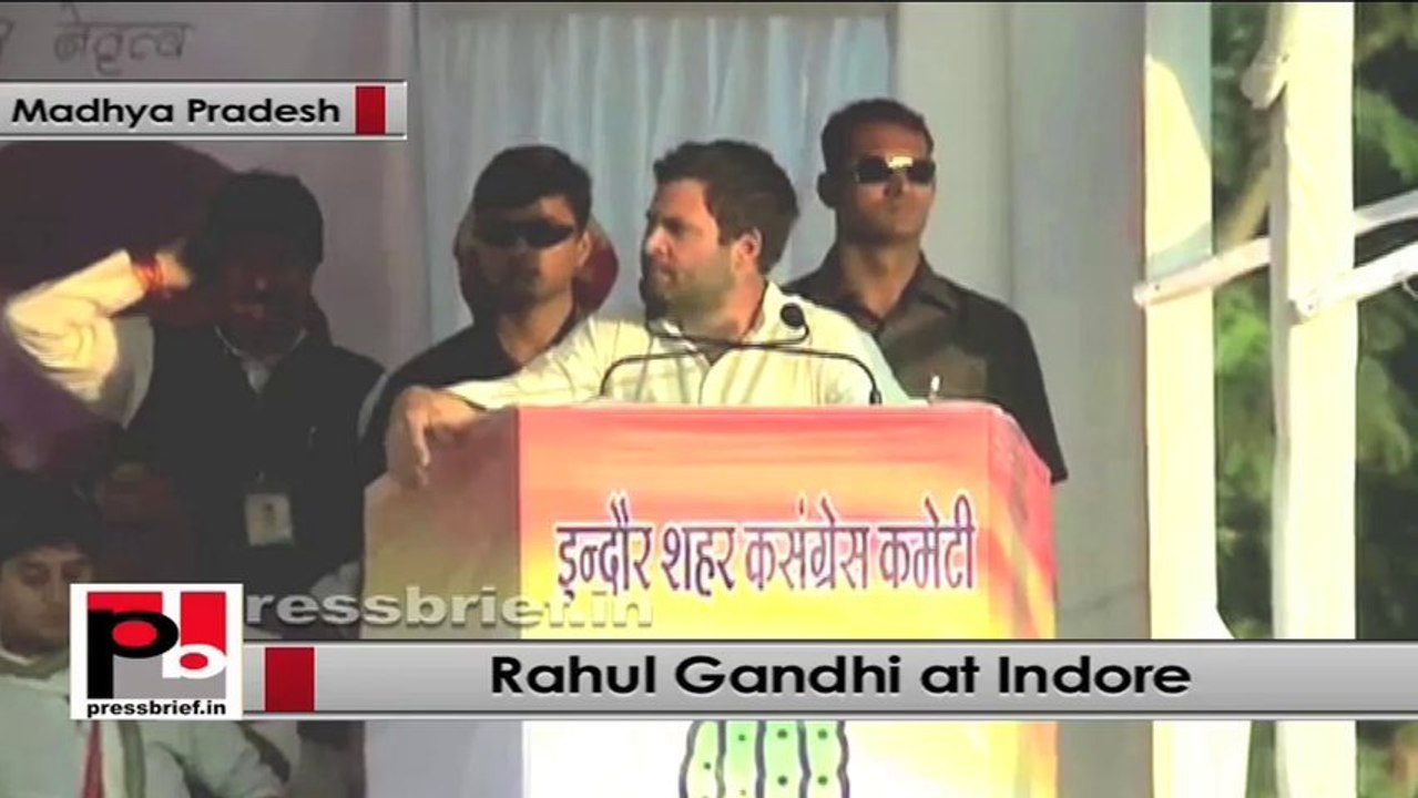 Rahul Gandhi in Indore (MP) talks about Muzaffarnagar riots