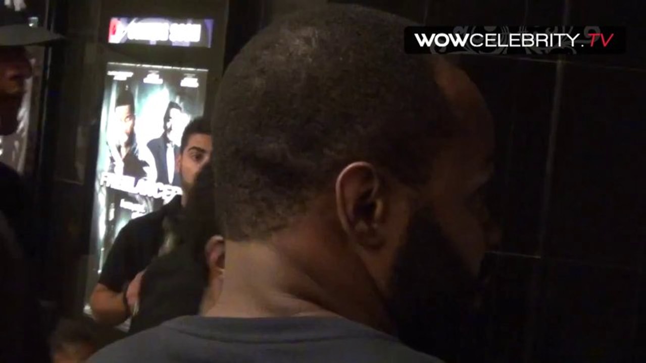 Floyd Mayweather and 50 cent Arrive at Freelancers Premier In Hollywood