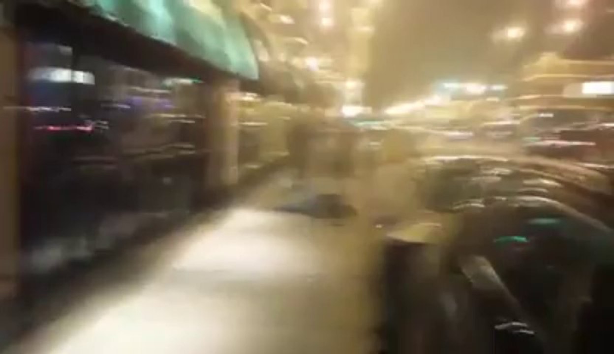 Drunk guy crash! Head on Stake!