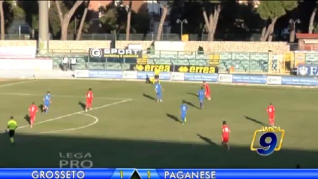 Grosseto - Paganese 1-1 | Sintesi | Prima Divisione Gir.B 13^ Giornata 24/11/2013