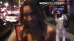 Korrina Rico from Nick Cannons School Dance Feature Film leaving BOA Steakhouse