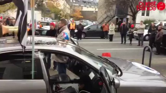 Manifestation d'artisans-taxis