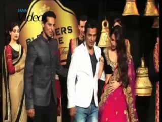 Malaika in a lehenga for Vikram Phadnis