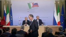 Trieste - Conferenza stampa al termine del Vertice Italia-Russia (26.11.13)