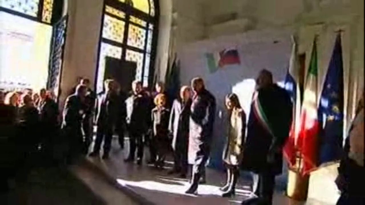 Trieste - Letta riceve il presidente della Federazione Russa, Vladimir Putin - L'arrivo (26.11.13)