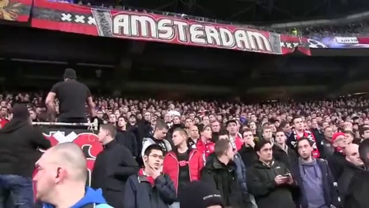 [Real Video] - Ajax Fan Fall Accident After Celebrating Ajax Goal Vs Barcelona