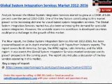 ReportsnReports: Global System Integration Services Market 2016