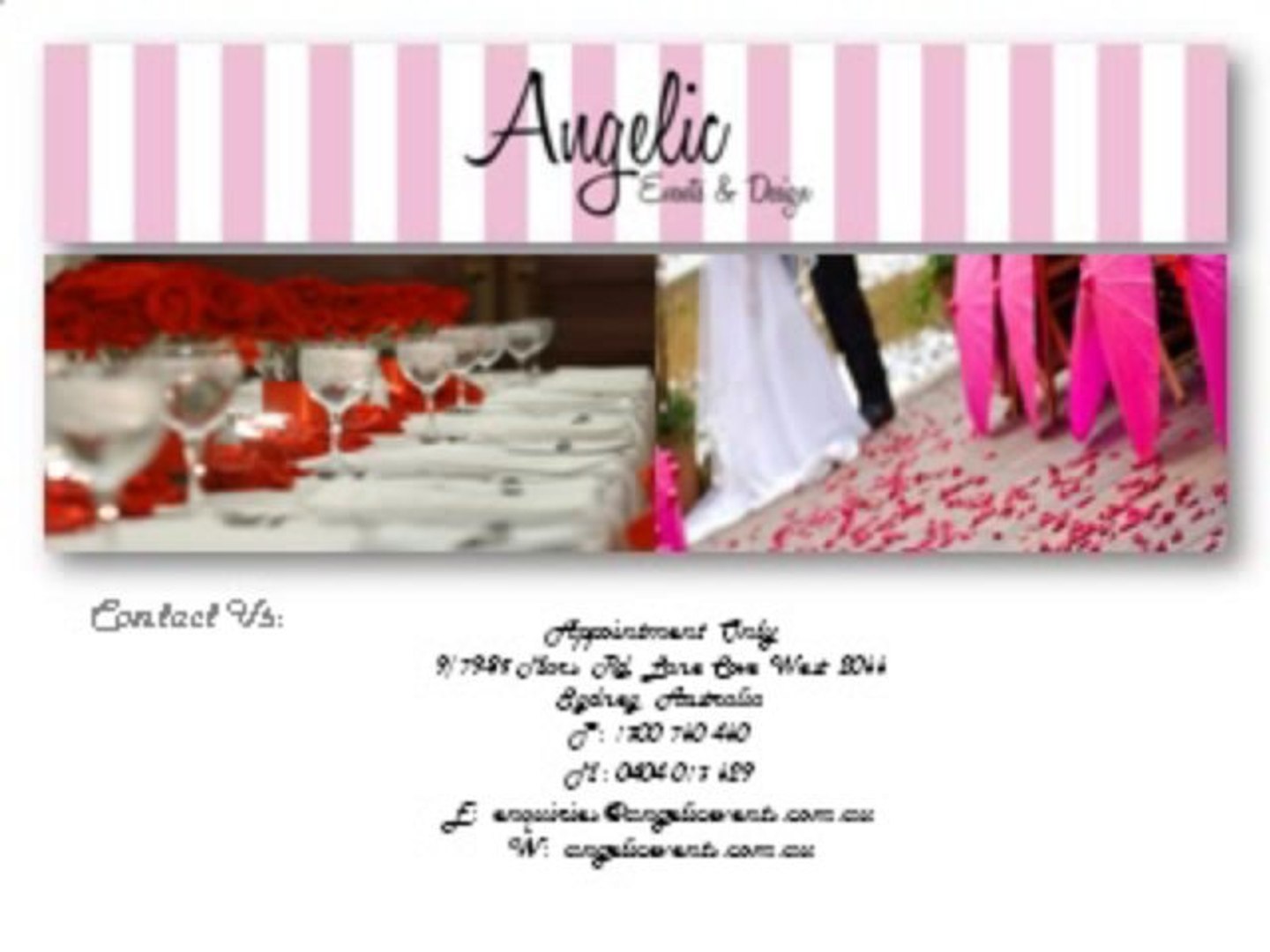 ⁣Angelic Events & Design