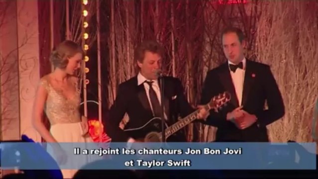 Le prince William chante avec Bon Jovi et Taylor Swift