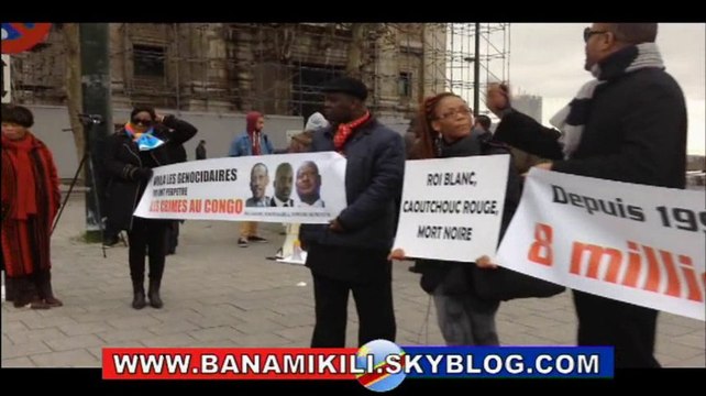 Bruxelles :Sit-in pour la reconnaissance du génocide congolais
