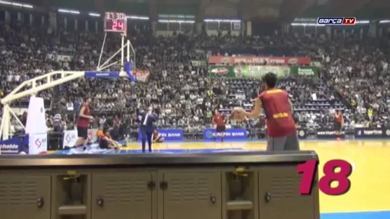 AWESOME Juan Carlos Navarro hits 21 three pointers in a row
