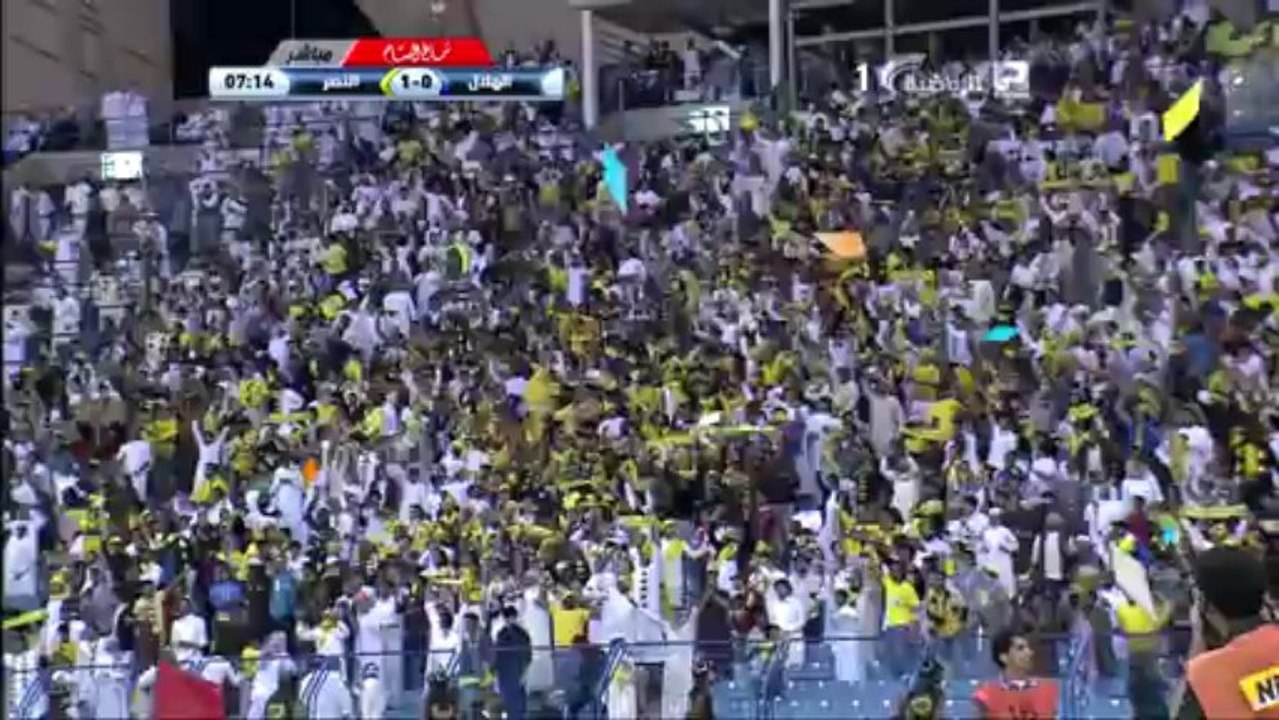 هدف النصر الاول من محمد السهلاوي في الهلال - الهلال 1-2 النصر HD