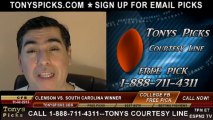 South Carolina Gamecocks vs. Clemson Tigers Pick Prediction NCAAF Odds 11-30-2013