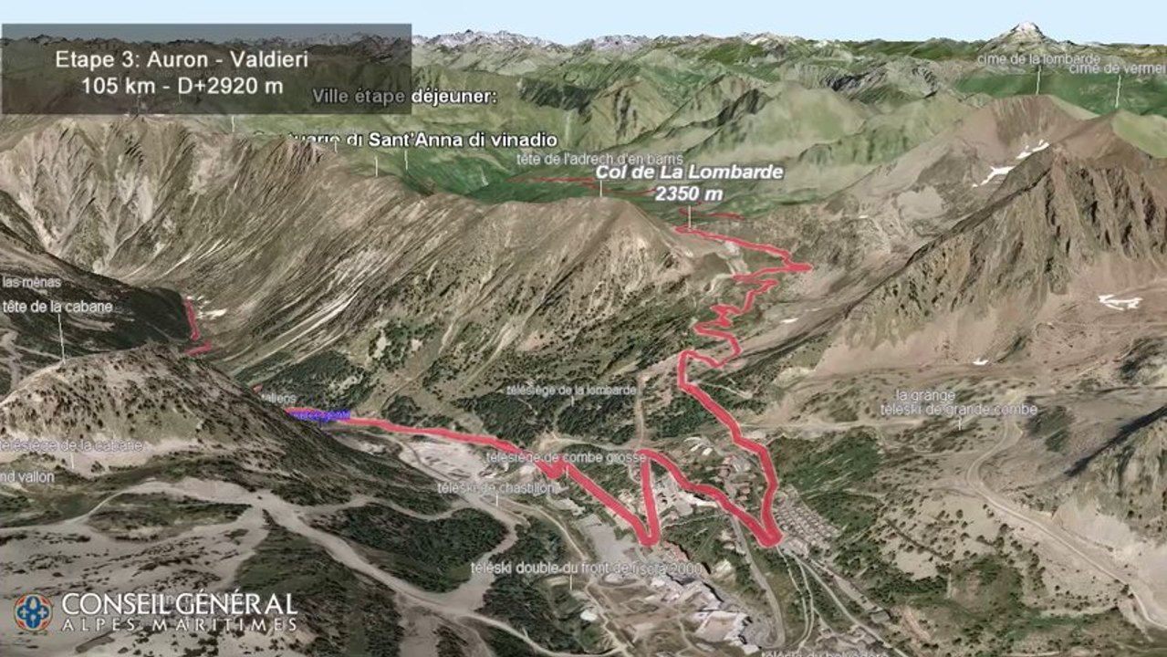 Grand Tour Cyclotouriste Alpi Marittime Mercantour 2014