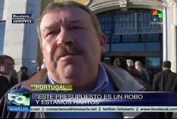 Portugal aprueba presupuesto 2014 en medio de protestas ciudadanas