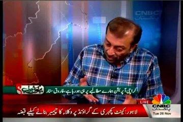 CNBC Pakistan Hai Koi Jawab Nadia Mirza with Dr Farooq Sattar (26 Nov 2013)