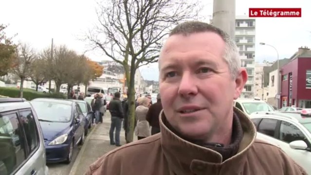 Vannes. Manifestation des taxis