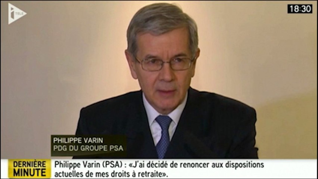 PSA : Philippe Varin renonce à sa retraite-chapeau