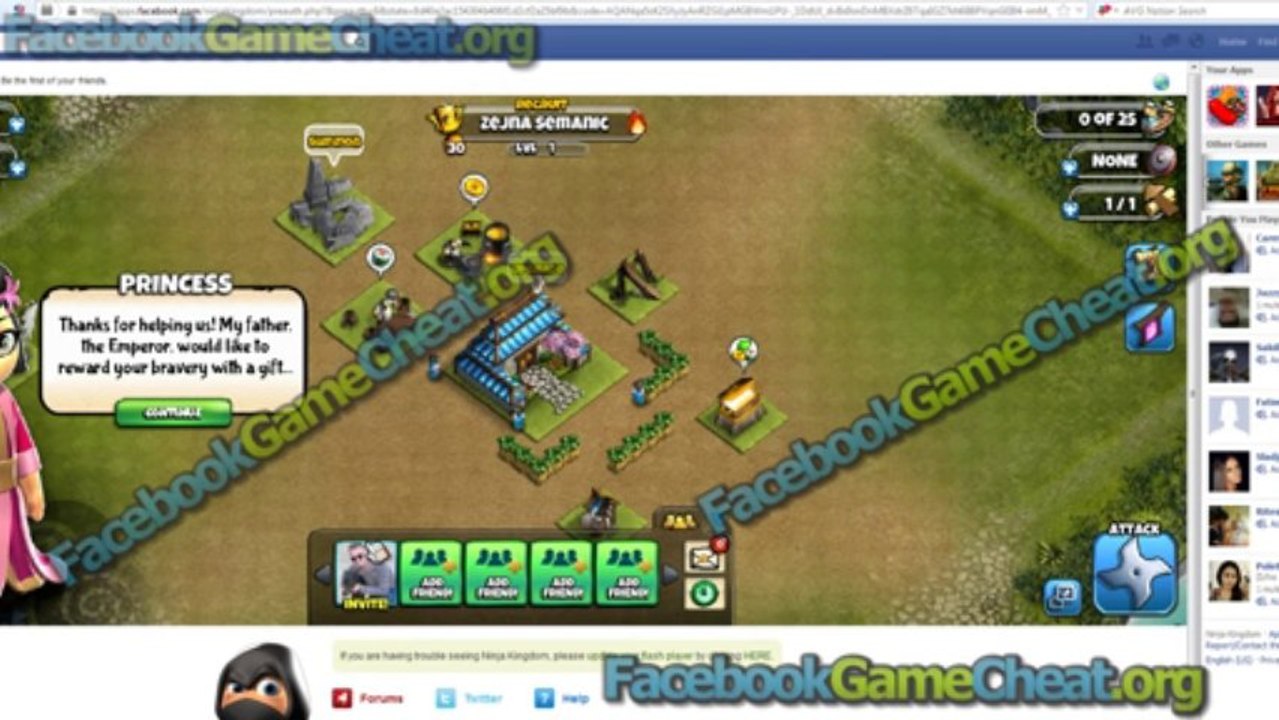 FREE Ninja Kingdom HACK TOOL (Facebook) 2013 Download