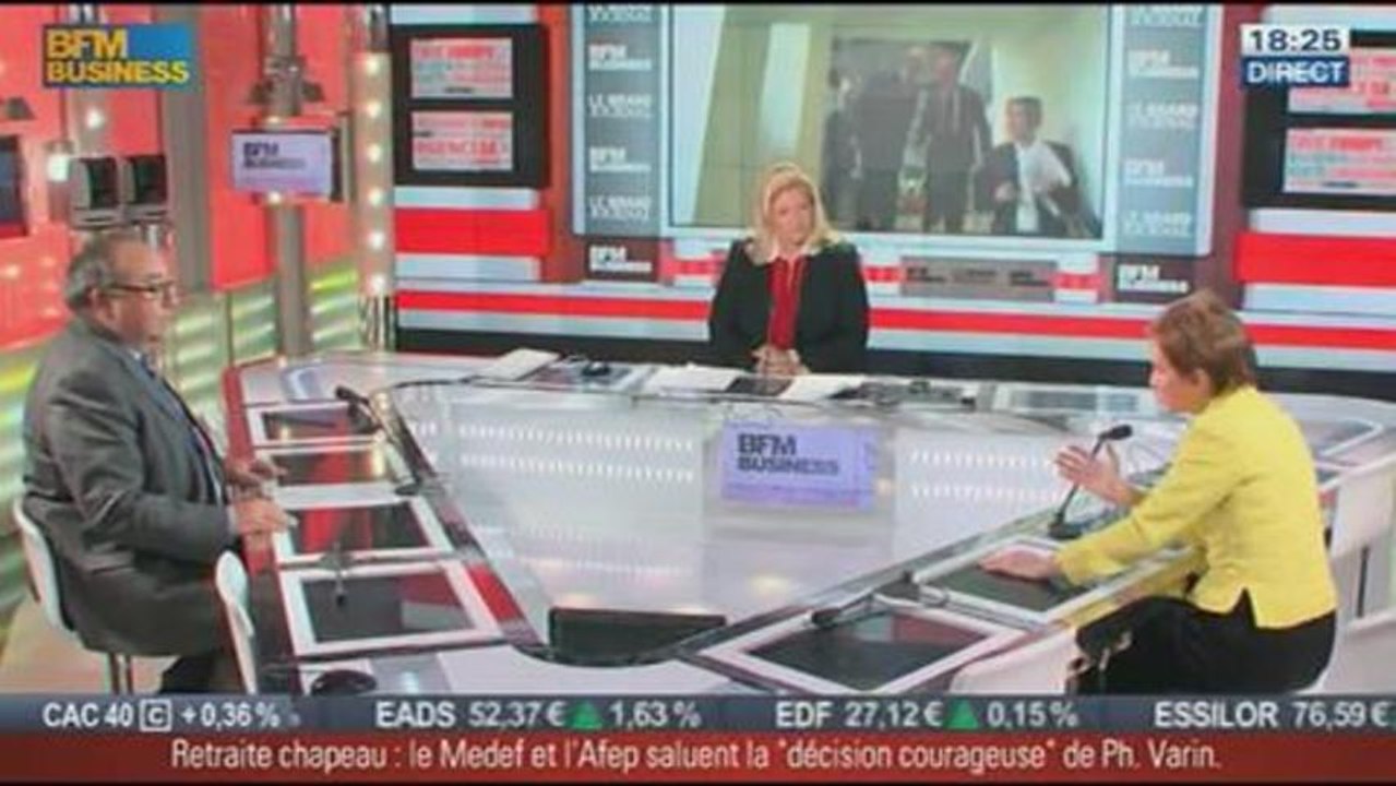 Laurence Parisot, ancienne présidente du MEDEF, dans Le Grand Journal - 27/11 2/4