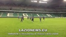 VARSAVIA ALLENAMENTO DI RIFINITURA DELLA LAZIO