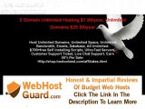 5 Domain Unlimited Hosting $7.99/year  Unlimited Domains $25.99/year