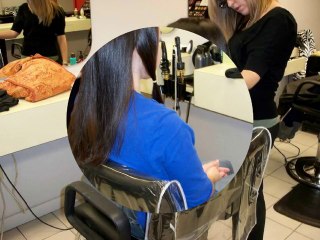 haircut brunette to pixie style cut