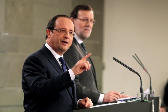 Conférence de presse avec M. Mariano Rajoy lors du Sommet franco-espagnol à Madrid