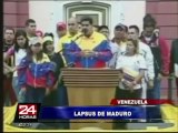 Nicolás Maduro volvió a cometer un insólito lapsus durante discurso