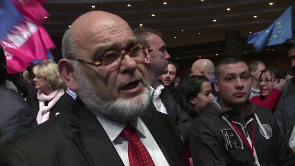 Robert Hue au Grand meeting de la gauche «Défendre la République contre les extrémismes»